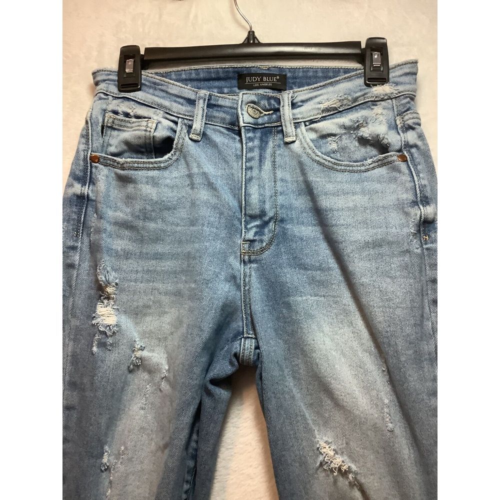 Judy Blue Classic Light Blue Straight Jeans - Picture 3 of 11